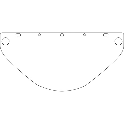 Visi&egrave;re d&eacute;coup&eacute;e &agrave; l'emporte-pi&egrave;ce Dynamic, PETG, Teinte Transparent Moffatt Supply & Specialties