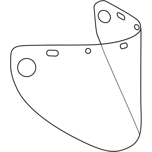 &eacute;cran facial form&eacute; Dynamic, Copolyester/PETG, Teinte Transparent Moffatt Supply & Specialties