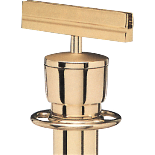 Support d'enseigne pour poteau portable, Laiton poli Moffatt Supply & Specialties