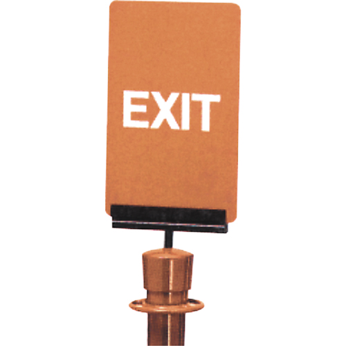 Enseigne de contr&ocirc;le des foules  Exit , 11" x 7", Plastique, Anglais Moffatt Supply & Specialties