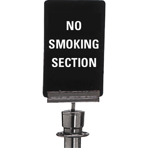 "No Smoking" Crowd Control Sign, 11" x 7", Plastic, English Moffatt Supply & Specialties