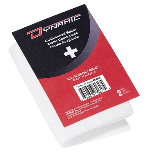 Dynamic Cushioned Splint, Multipurpose, Aluminum Foam Padded, 6", Class 1 Moffatt Supply & Specialties