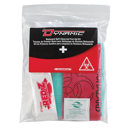 Dynamic Biohazard Spill Clean-Up First Aid Kit, Class 1 Medical Device, Resealable Plastic Bag Moffatt Supply & Specialties