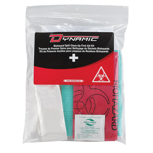 Dynamic Biohazard Spill Clean-Up First Aid Kit, Class 1 Medical Device, Resealable Plastic Bag Moffatt Supply & Specialties