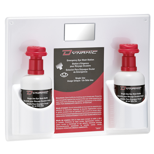 Douche oculaire &agrave; utilisation unique avec solution isotonique Dynamic, Double Moffatt Supply & Specialties