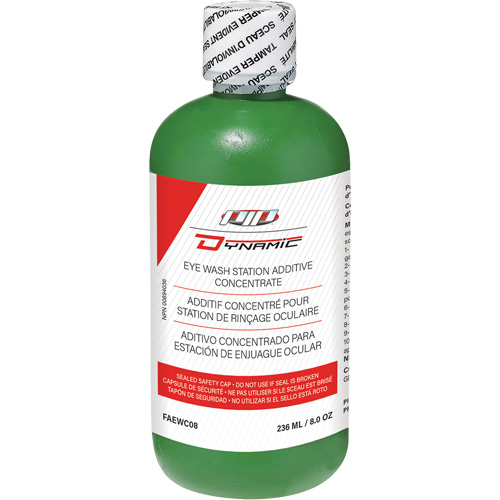 Additif concentr&eacute; pour douche oculaire Dynamic, Bouteille Plein, 8 oz Moffatt Supply & Specialties