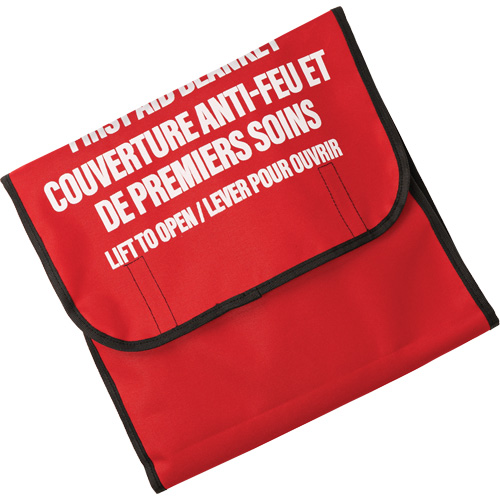 Dynamic Fire Blanket with Nylon Pouch Holder, Wool, 60"L x 71"W Moffatt Supply & Specialties