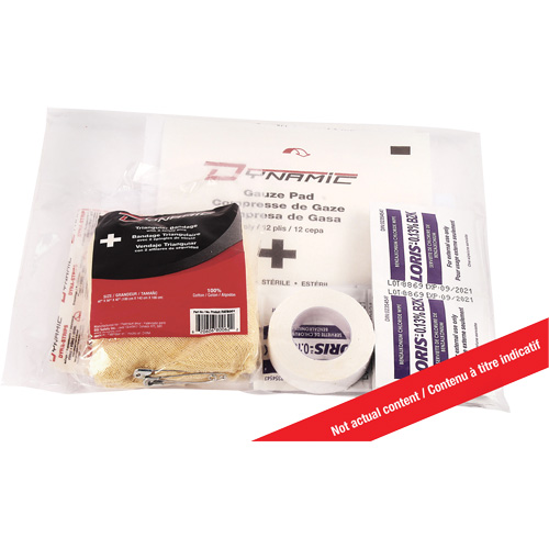 Trousse de premiers soins pour radeau de sauvetage Dynamic, Dispositif m&eacute;dical Classe 1, Sac en nylon Moffatt Supply & Specialties