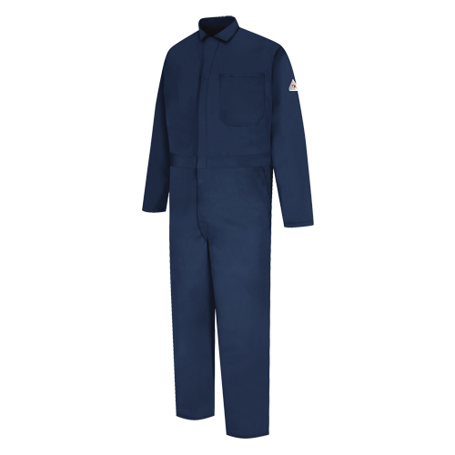 ISO 11611 Flame-Resistant Welding Coveralls, Size 48, Navy Blue Moffatt Supply & Specialties