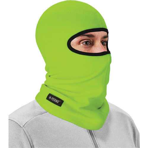 N-Ferno&reg; 6821 Balaclava, Fleece, High-Visibility Lime Green Moffatt Supply & Specialties