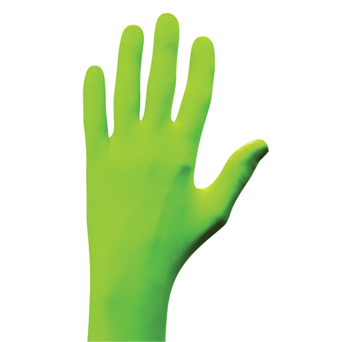 Gants N-Dex, Petit, Nitrile, 5 mils, Sans poudre, Vert Moffatt Supply & Specialties