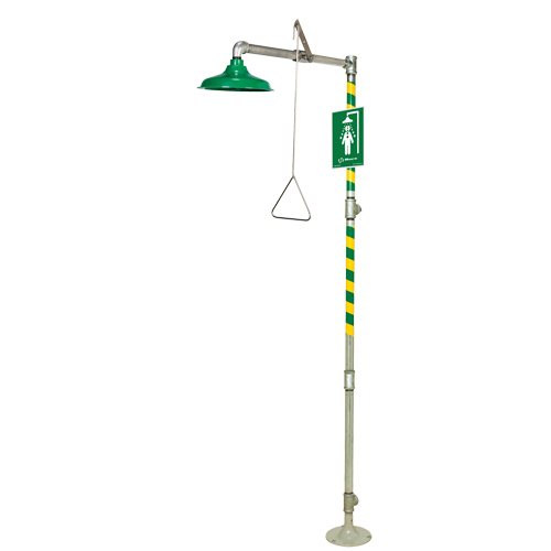 Floor Mount Drench Shower, Pedestal Moffatt Supply & Specialties