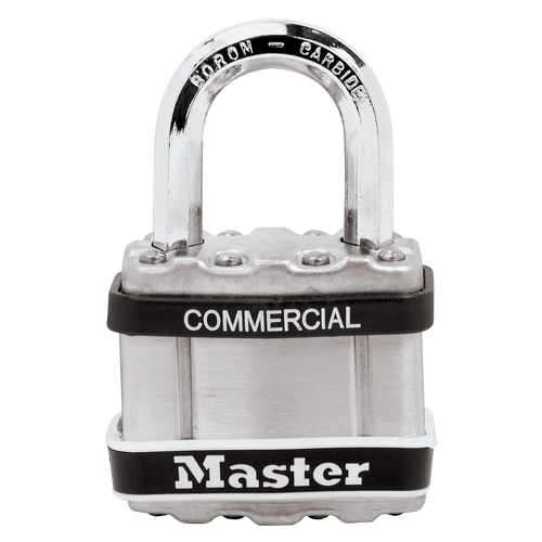 Laminated Padlock, Silver, Keyed Different, Laminated Steel, 1-3/4" Width Moffatt Supply & Specialties