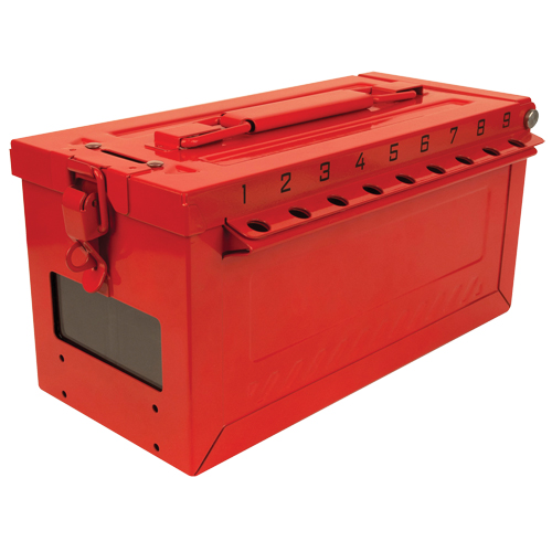 Petit boîtier verrouillable pour groupe, Rouge Moffatt Supply & Specialties
