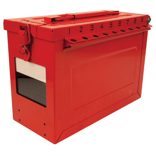 Grand boîtier verrouillable pour groupe, Rouge Moffatt Supply & Specialties