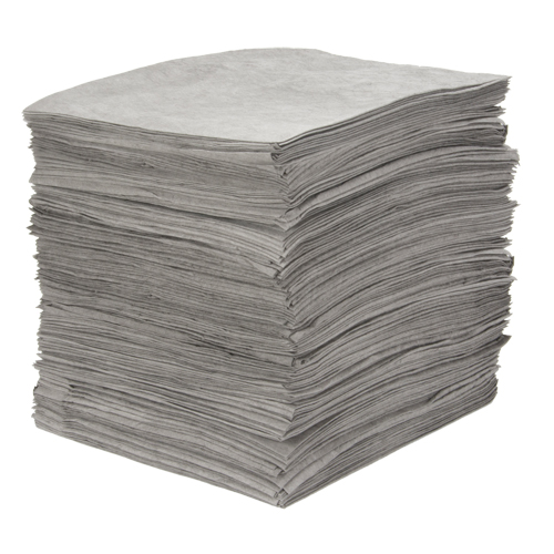 Feuilles absorbantes souffl&eacute;es de premi&egrave;re qualit&eacute;, Universel, 15" x 18", 25 gal. d'absorption Moffatt Supply & Specialties