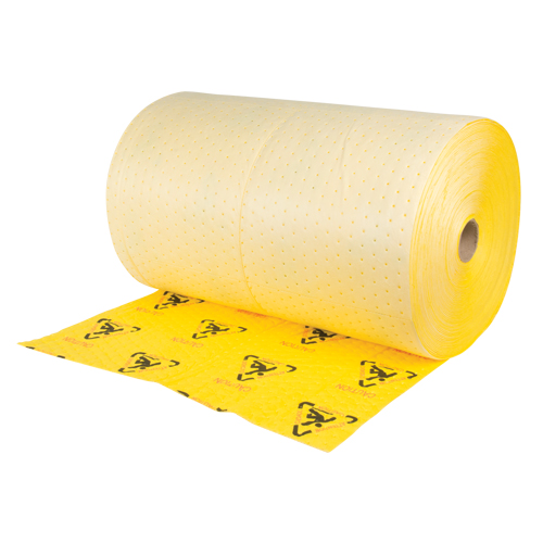 Premium Caution Rolls, Heavyweight, 150' L x 30" W, 57 gal. Absorbancy Moffatt Supply & Specialties