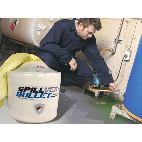 Spillver Bullet Hazmat Boom, Hazmat, 50' L x 5" W, 14 gal. Absorbancy Moffatt Supply & Specialties