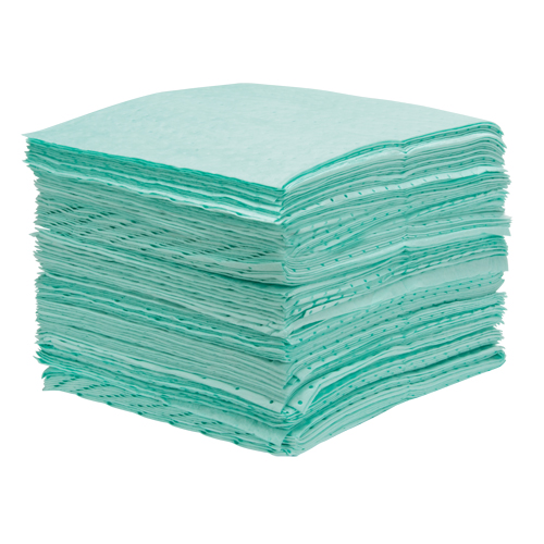 Premium Bonded Sorbent Pads, Hazmat, 15" x 18", 25 gal. Absorbancy Moffatt Supply & Specialties