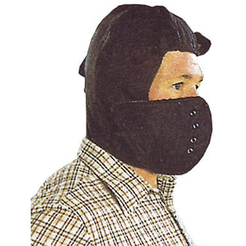 Hard Hat Winter Liner with Removable Face , Cotton/Kasha Lining, One Size, Black Moffatt Supply & Specialties