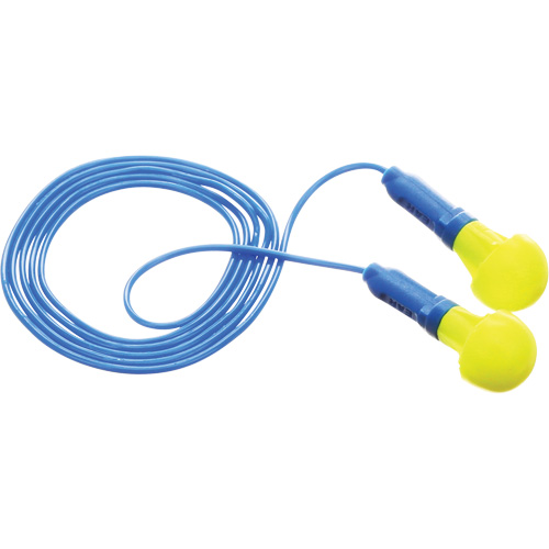 E-A-R Push-Ins Earplugs, Corded, Pair - Polybag, 28/23 dB NRR, One-Size Moffatt Supply & Specialties