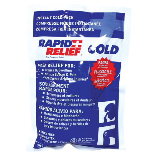 Rapid Relief&reg; Instant Chill Pack, Cold, Single Use, 5" x 9" Moffatt Supply & Specialties