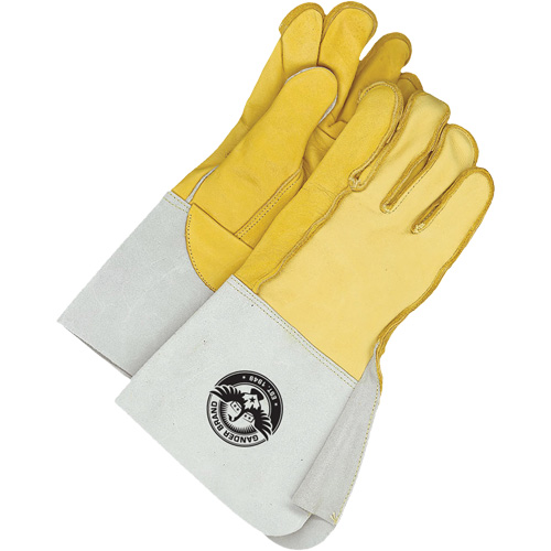 Welding Gloves, Grain Cowhide/Grain Deerskin, Size Large/10 Moffatt Supply & Specialties