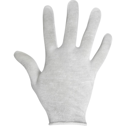 Inspection Gloves, Cotton, Unhemmed Cuff, Ladies Moffatt Supply & Specialties
