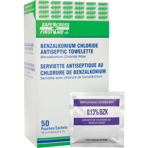Lingettes antiseptiques au chlorure de benzalkonium, Serviette, Antiseptique Moffatt Supply & Specialties