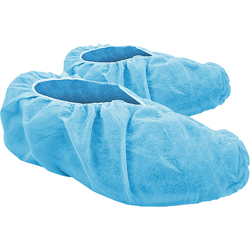 CoverMe Disposable Shoe Covers, Large, Polypropylene, Blue Moffatt Supply & Specialties