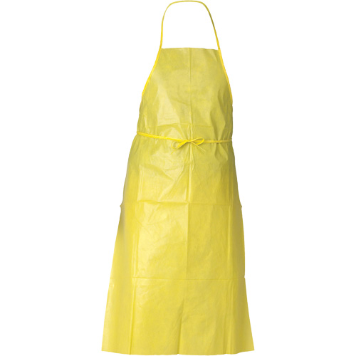 KleenGuard A70 Chemical Spray Protection Apron, Polyethylene, 44" L x 29" W, Yellow Moffatt Supply & Specialties