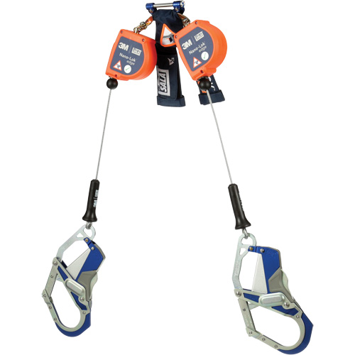 C&acirc;ble de s&eacute;curit&eacute; autor&eacute;tractable pour rebord Nano-Lok, 7', Acier inoxydable, Pivotant Moffatt Supply & Specialties