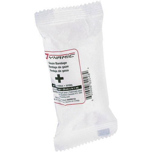Bandages de gaze Dynamic, Rouleau, 30' lo x 2" la, St&eacute;rile, Dispositif m&eacute;dical Classe 1 Moffatt Supply & Specialties