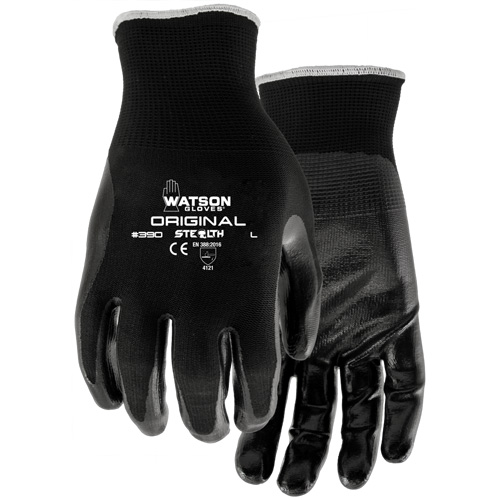 Gants enduits Stealth Original, 7/Petit, R&ecirc;vetement Nitrile, Calibre 13, Enveloppe en Nylon Moffatt Supply & Specialties