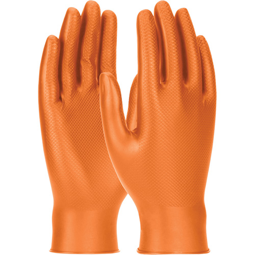 Grippaz Skins Ambidextrous Disposable Gloves, Small, Nitrile, 6-mil, Powder-Free, Orange Moffatt Supply & Specialties