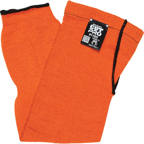 Manches Memphis avec trou pour le pouce, Kevlar, 18", ASTM ANSI niveau A5, Orange Moffatt Supply & Specialties