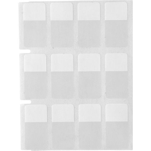 Core Series Self-Laminating Wire & Cable Labels, Vinyl, 0.5" L x 0.75" H, Clear Moffatt Supply & Specialties