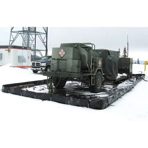 Barres L-Rod Insta-Berm, Capacit&eacute; 1122 gal. US, 10' la x 15' lo x 12" h, Support en L Moffatt Supply & Specialties