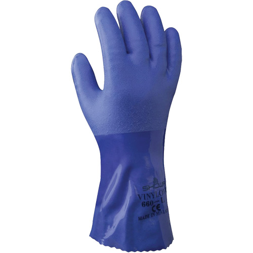 Atlas 660 Triple-Dipped Heavyweight Gloves, Size Small/7, 12" L, PVC, Cotton Inner Lining, 71-mil Moffatt Supply & Specialties