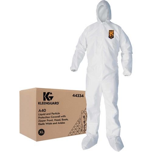 Combinaisons Kleenguard A40, T-Grand, Blanc, Microporeux Moffatt Supply & Specialties