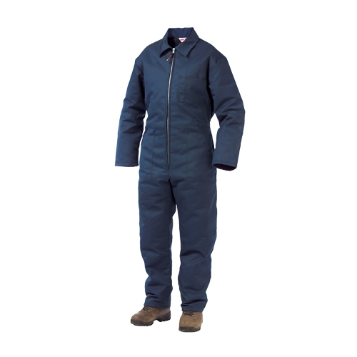 Lined Twill Coveralls, Men's, Navy Blue, Size Large Moffatt Supply & Specialties