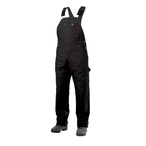 Salopettes en canevas de coton non doubl&eacute;e, Hommes, Grand, Noir Moffatt Supply & Specialties