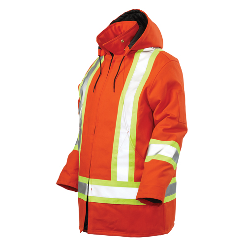 Safety Parka, High Visibility Orange, Large Moffatt Supply & Specialties
