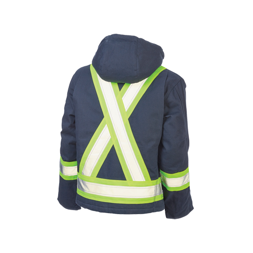 Safety Jacket, Navy Blue, Large Moffatt Supply & Specialties