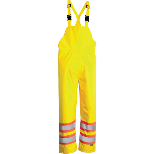 Open Road&reg; Bib Pants, Polyester, Small, High Visibility Lime-Yellow Moffatt Supply & Specialties