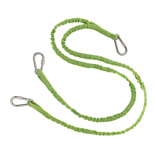 Squids&reg; 3311 Twin Leg Tool Lanyard, Bungee, Triple Carabiner Moffatt Supply & Specialties