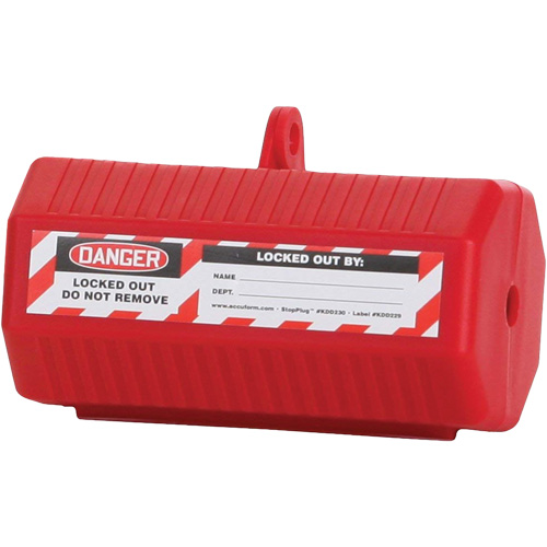 Stopout&reg; StopPlug Lockout, Plug Type Moffatt Supply & Specialties