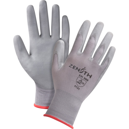 Gants en nylon enduits de polyur&eacute;thane sans DMF, 7/Petit, R&ecirc;vetement Polyur&eacute;thane, Calibre 15, Enveloppe en Nylon Moffatt Supply & Specialties
