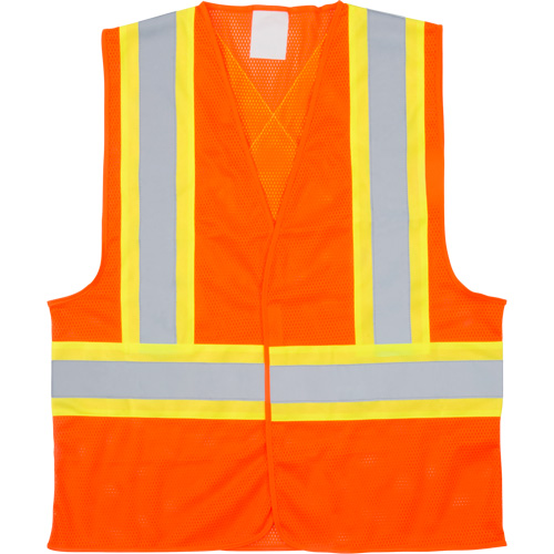 Veste de s&eacute;curit&eacute; pour la circulation, Orange haute visibilit&eacute;, Moyen, Polyester Moffatt Supply & Specialties