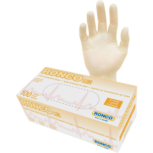 Disposable Gloves, X-Large, Latex, 4-mil, Powder-Free, Natural, Class 2 Moffatt Supply & Specialties